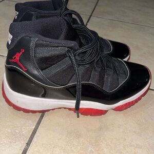 Jordan Black and Red High-Top Sneakers
